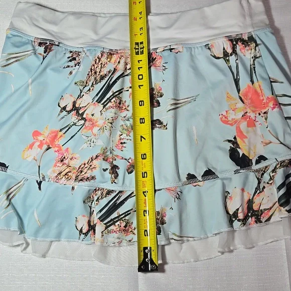 B Sofibella Floral Print Women's Pickleball Tennis Golf Medium Skort - Picture 7 of 7